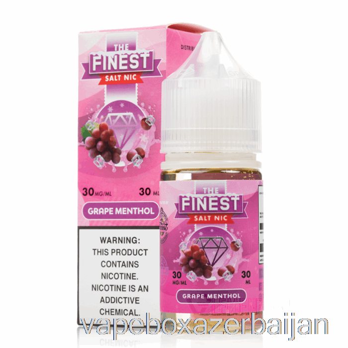 Vape Smoke Grape MENTHOL - The Finest Salt Nic - 30mL 30mg